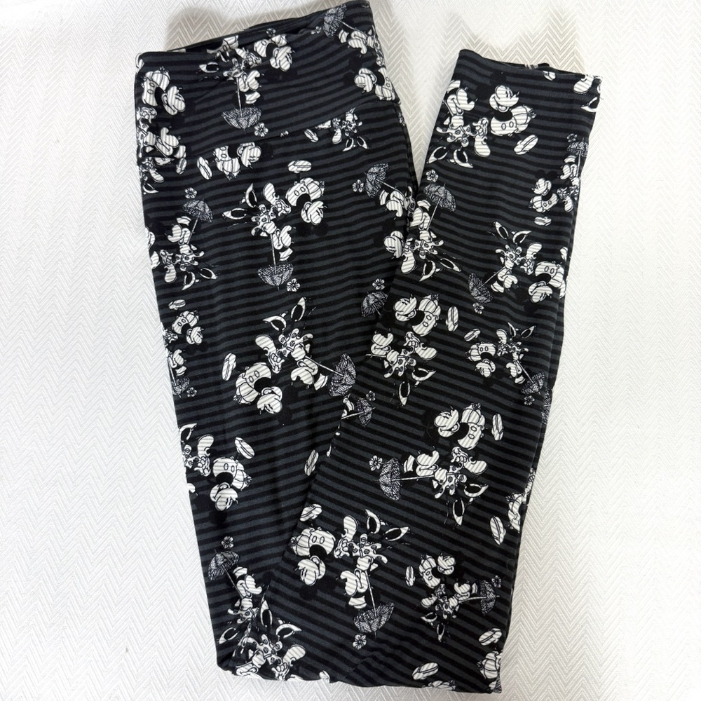 LuLaRoe Disney Mickey and Minnie Leggings TC 12-18 - Picture 2 of 5